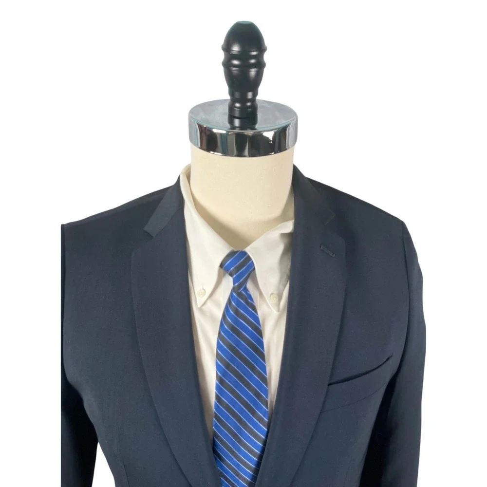 Banana Republic Blazer Suit Separate 38R Tailored Fit Navy Wool Lanificio F.lli‎